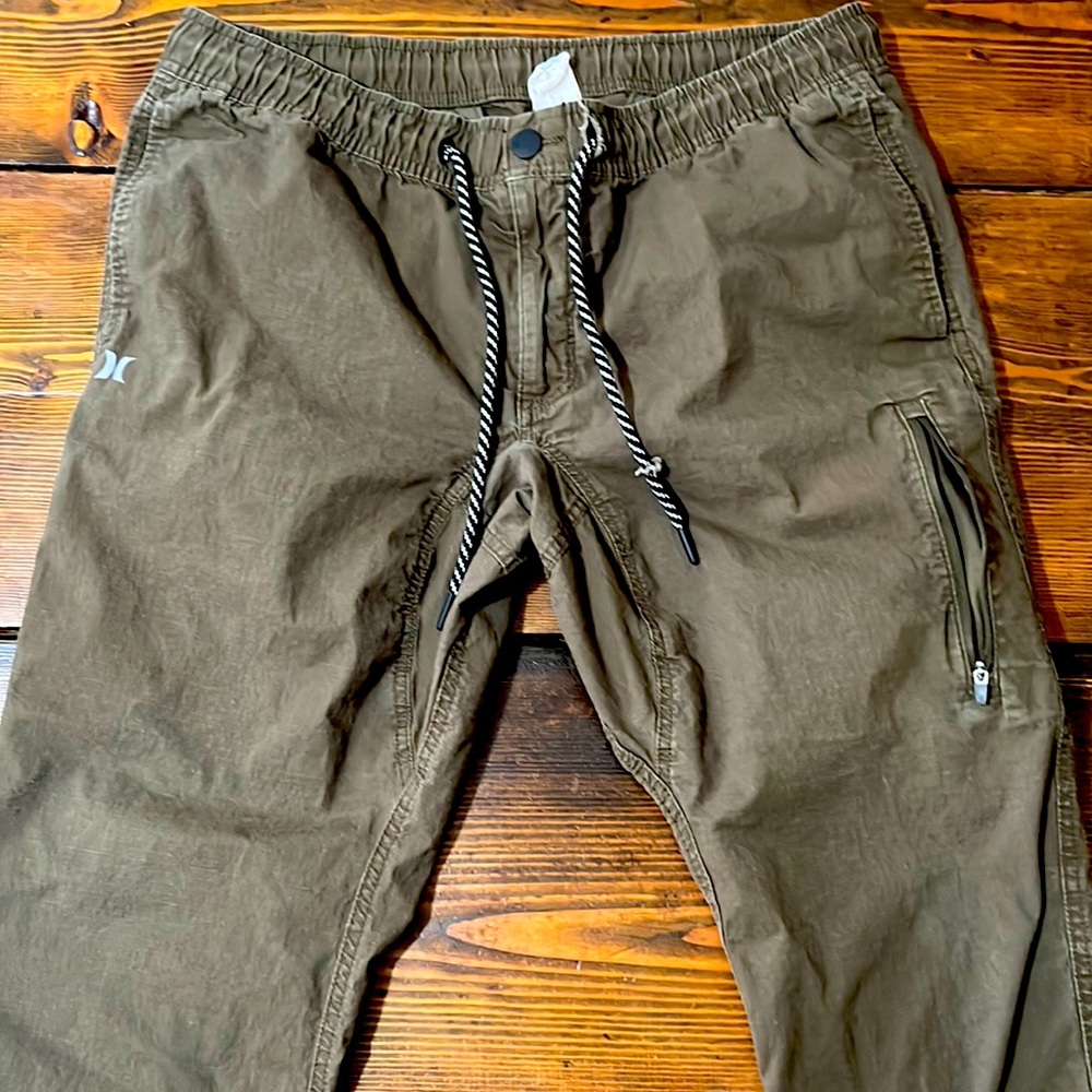 Hurley pants and Vans tshirt